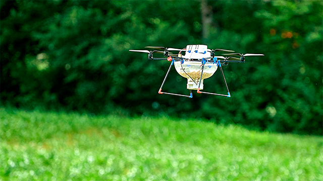 Drohne im Einsatz zur Schädlingsbekämpfung