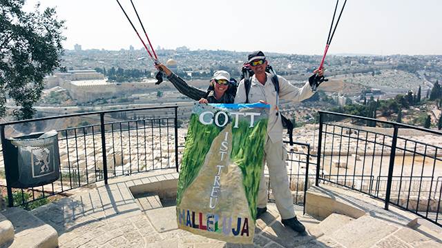 Annemarie und Hanspeter Obrist in Jerusalem