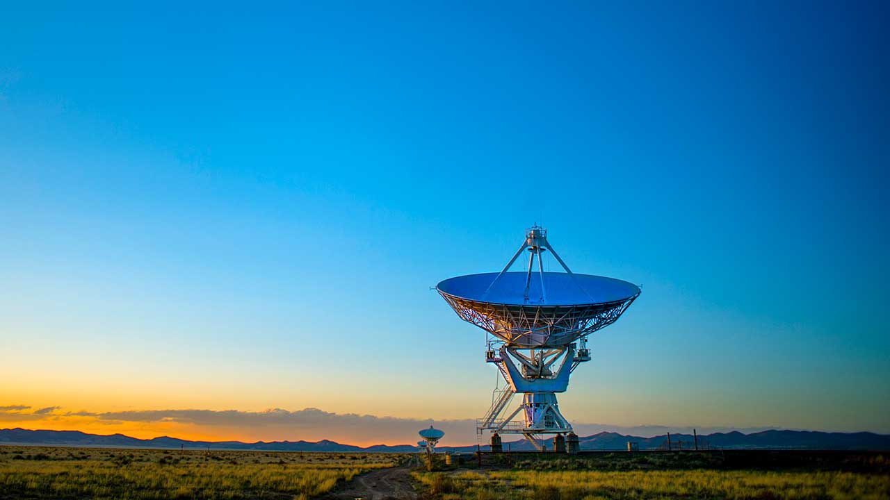 Radioteleskope in Socorro, New Mexico, USA